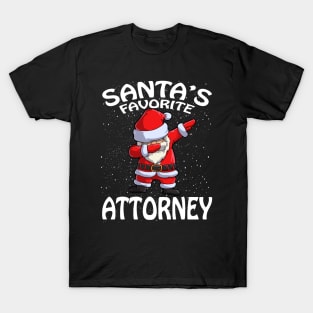 Santas Favorite Attorney Christmas T-Shirt